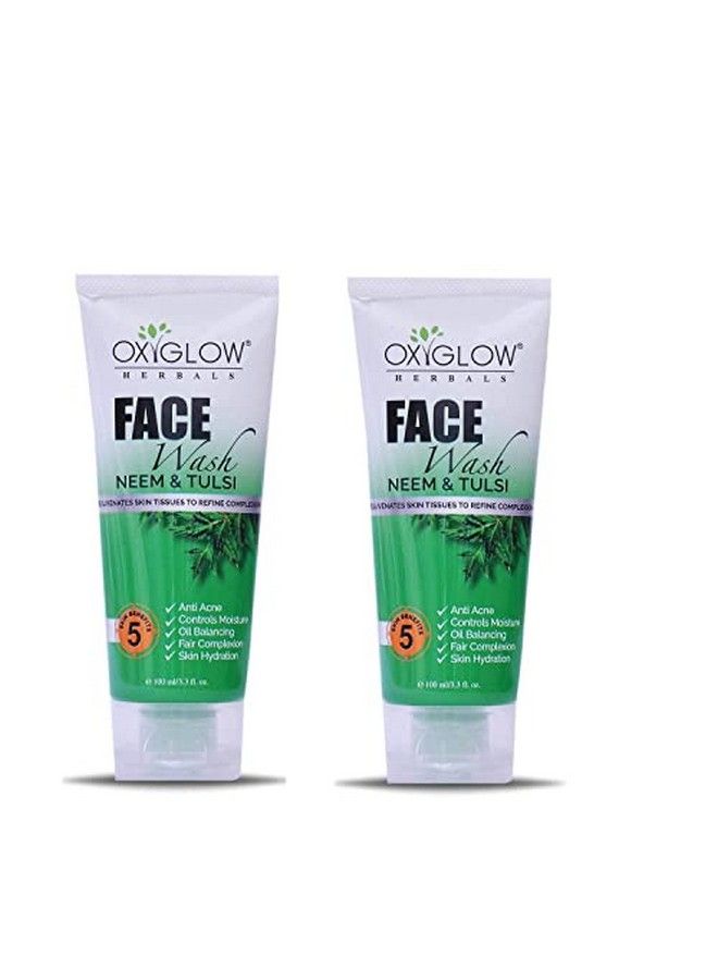 Oxyglow Neem And Tulsi Face Wash 100Ml Pack Of 2 - Image 2