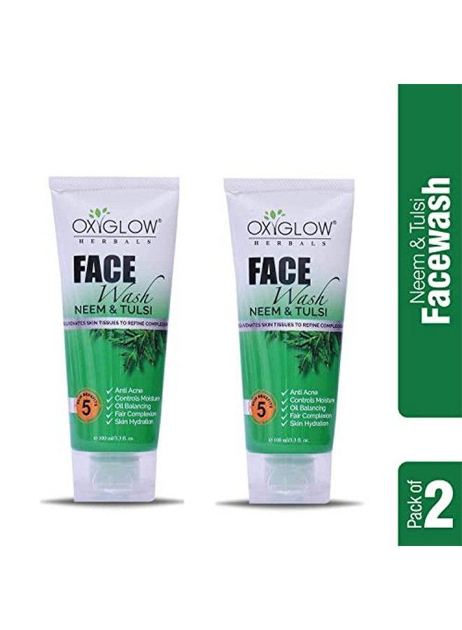 Oxyglow Neem And Tulsi Face Wash 100Ml Pack Of 2 - Image 4
