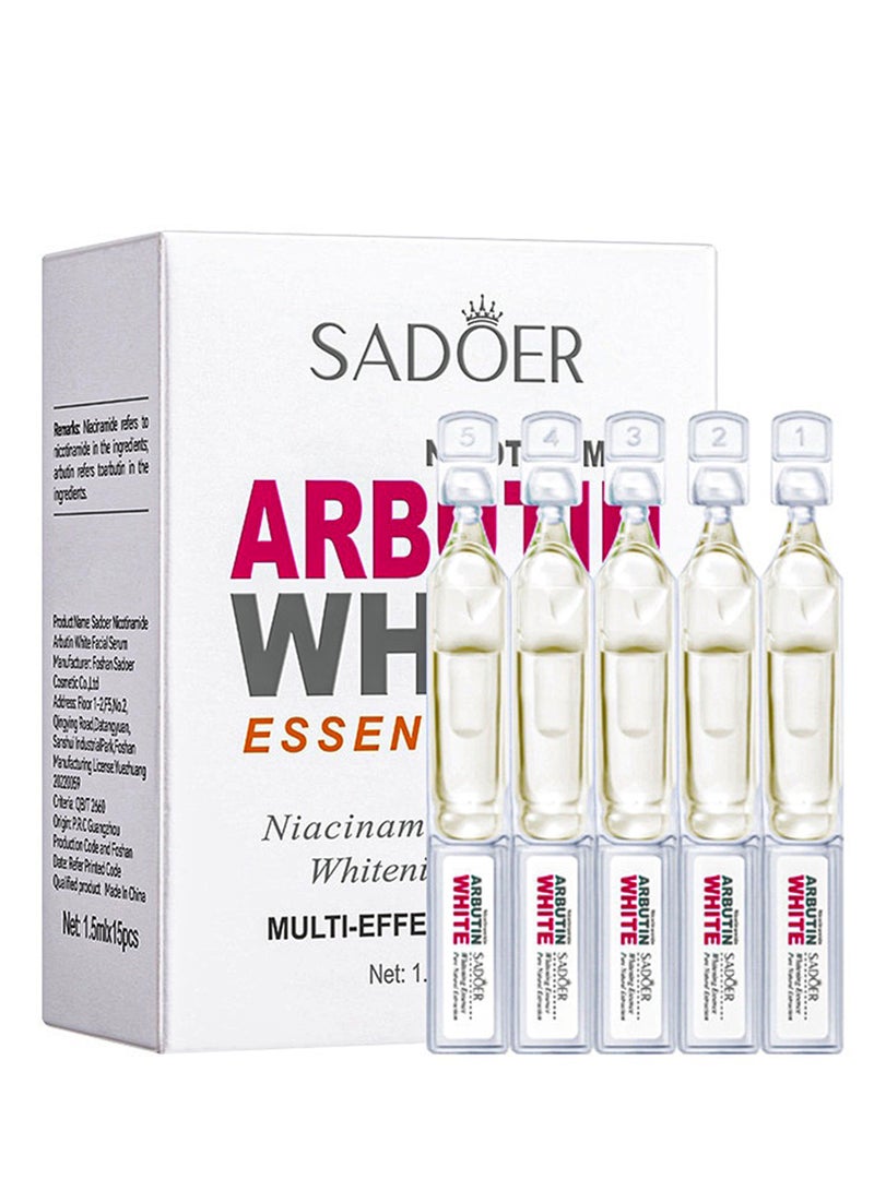 SADOER Nicotinamide Arbutin White Essence15 Ampoules - Image 1