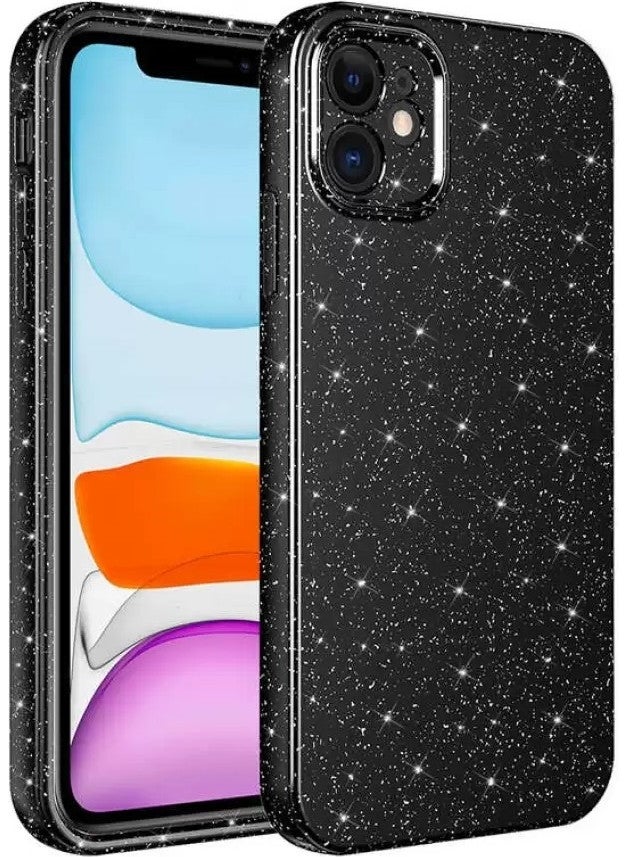 TahTicMer Apple iphone x Compatible Glitter Case Camera Protection Silicone Luxury Lopard Cotton Cover Glittery Colorful TPU 