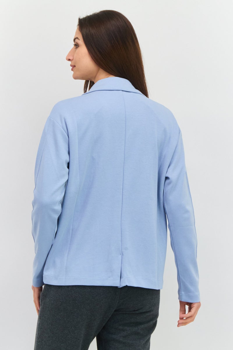 PUMA Women Sportswear Fit Long Sleeves Outdoor Blazer, Blue - Image 3