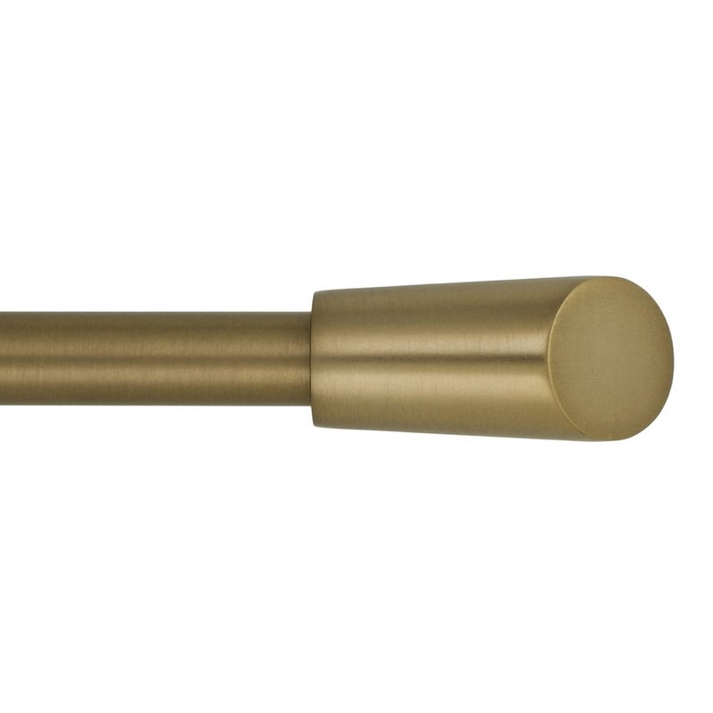 Ivilon Ivilon Window Curtain Rod  Edge Style Drapery Treatments 28 to 48 Inch Color Warm Gold 