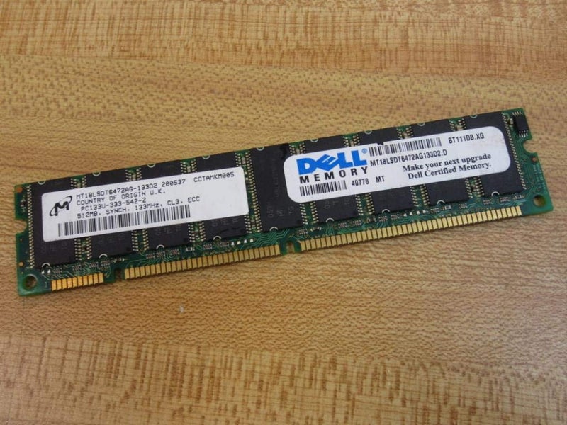 Micron MT18LSDT6472AG-133D2 Memory Card PC133U-333-542-Z - Image 1