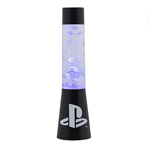 Paladone PlayStation Glitter Flow Lamp Night Light, Bedroom Décor Mood Light, 33 cm - Image 1