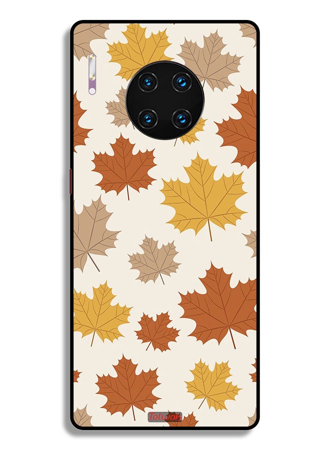 Tolwak Huawei Mate 30 Pro 4G Protective Case Cover Autumn Leaves - Image 2