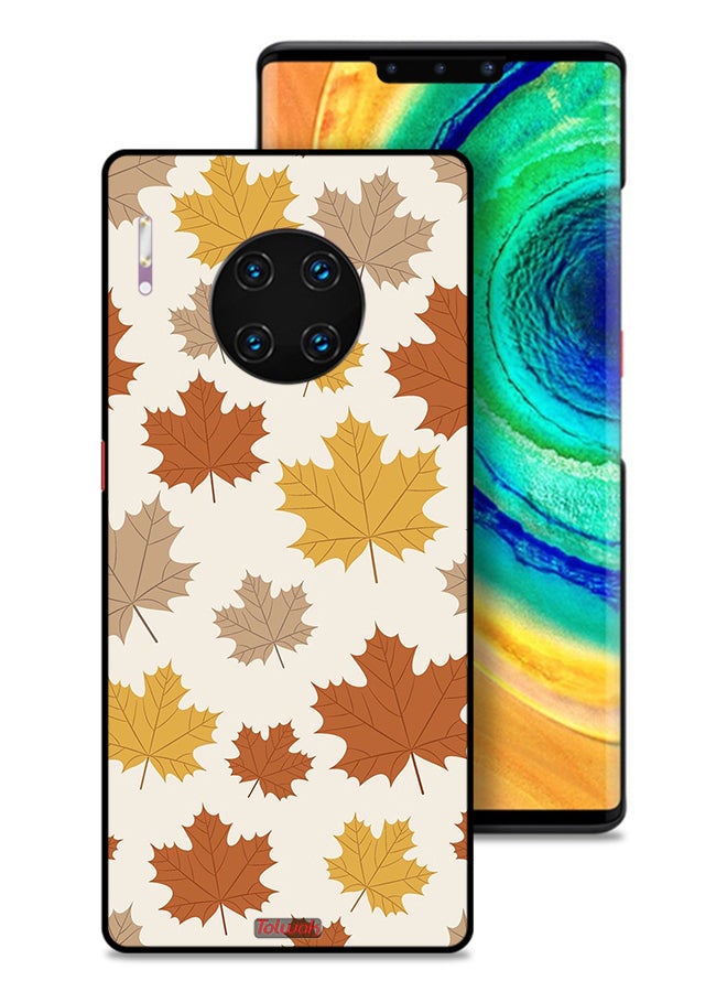 Tolwak Huawei Mate 30 Pro 4G Protective Case Cover Autumn Leaves - Image 1