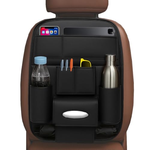 SMILEDRIVE® Car Back Seat Organizer–Premium Universal Rear Storage | Multi-Pocket Bottle & Tissue Holders Easy Install - Image 1