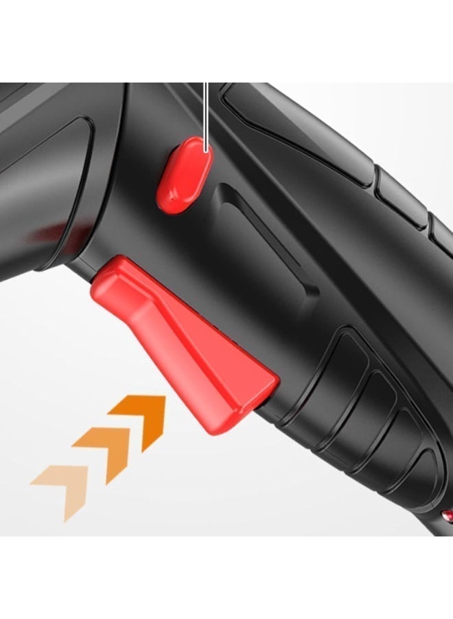 2-in-1 Foldable Cordless Electric Screwdriver - 90° Rotating Handle, USB Rechargeable with Built-in LED Light & Multi-Bit Set - Image 5