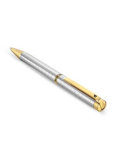 POLICE Precision Pen Textured Barrel Smooth Upper Body Gold Plated P Logo Design  - Image 2