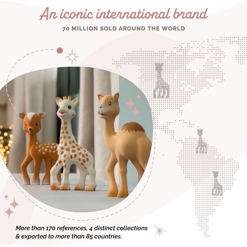 Sophie la girafe Fanfan The Fawn | Teether Friend to Sophie la girafe | Natural Rubber | Designed for Teething Babies | Awaken All 5 Senses | Easy to Clean - Image 3