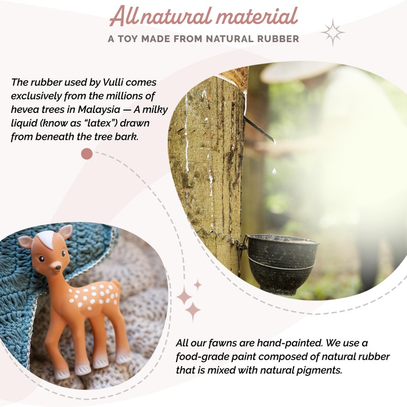 Sophie la girafe Fanfan The Fawn | Teether Friend to Sophie la girafe | Natural Rubber | Designed for Teething Babies | Awaken All 5 Senses | Easy to Clean - Image 5