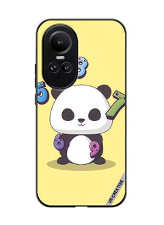 Protective Case Cover For Oppo Reno 10 Panda With 56789 Numbers Design Multicolour