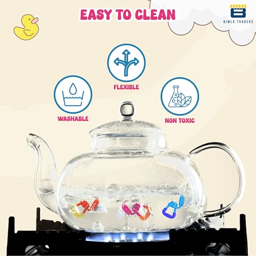 BTfash Baby Silicone Pacifier - Fruit & Food Feeder | Anti Choking Fruit Pacifier | BPA Free Soother | Soft Nibbler/Feeder with Extra Mesh for Newborn, Infants, Toddlers (Pink) - Image 4