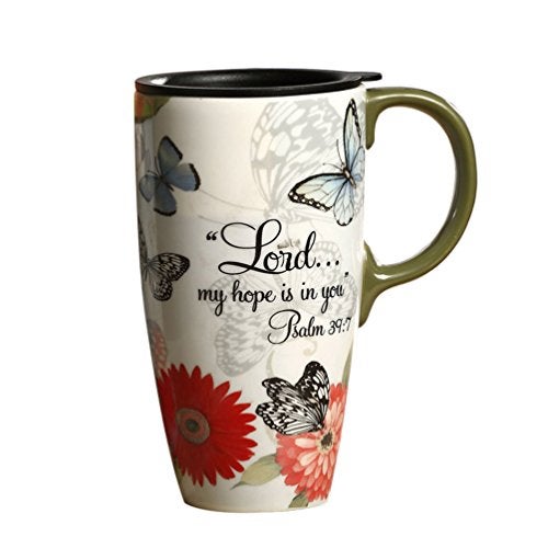 Topadorn 17 OZ. Ceramic Coffee Mug Travel Cup with Handle Sealed Lid and Color Box - Image 1