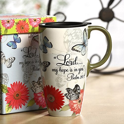 Topadorn 17 OZ. Ceramic Coffee Mug Travel Cup with Handle Sealed Lid and Color Box - Image 2