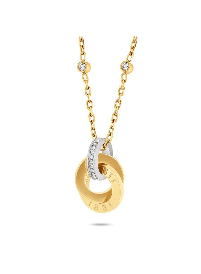 CERRUTI 1881 Beatrice Gold Plated Stainless Steel Necklace for Women 450mm