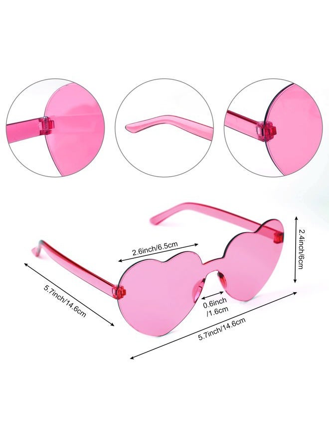 FEWOFJ 10 Pieces Pink Party Wigs and Sunglass Set, Pink Short Bob Wig Sunglass Pack Costume Colorful Cosplay Wig Daily Party Hairpieces for Bachelorette Neon Party Favors, Halloween and Decorations  - Image 2