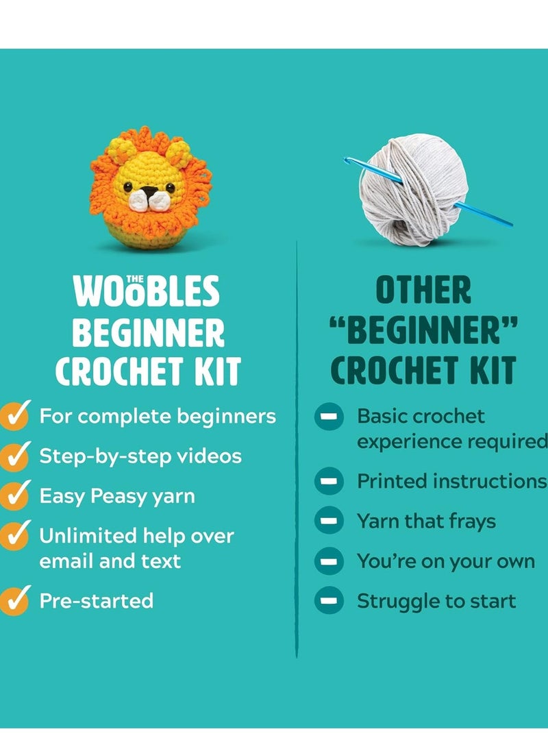 The Woobles - Penguin DIY Handmade Kit | 12*8cm Cute Finished Product | Full Tools + English Video Tutorial | Easy for Beginners - Image 1