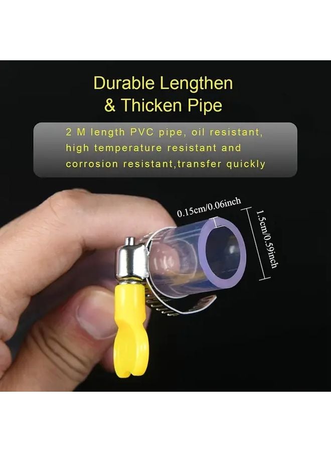 Yellow Hand Pump For Diesel Petrol And Water Portable Fuel Transfer Emergency Hose - Image 4