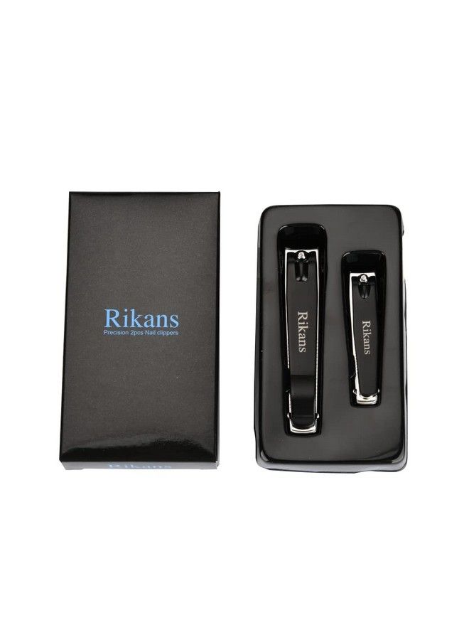 Rikans Nail Cutter Set Pack Of Two Nail Clippers Large Toenail Cutter & Small Fingernail Cutter Durable Precise And Sharp Ergonomic & Good Grip 430 Stainlesssteel Box Packaging - Image 5