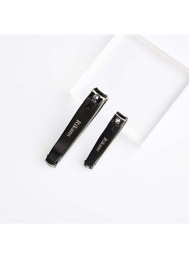 Rikans Nail Cutter Set Pack Of Two Nail Clippers Large Toenail Cutter & Small Fingernail Cutter Durable Precise And Sharp Ergonomic & Good Grip 430 Stainlesssteel Box Packaging - Image 4