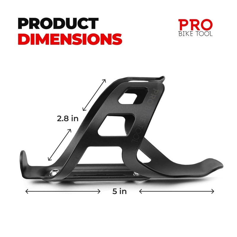 PRO BIKE TOOL Bike Water Bottle Holder - Lightweight and Strong Bicycle Cage with Secure Retention System , for Road Mountain Bikes (MTB) Universal - Image 3