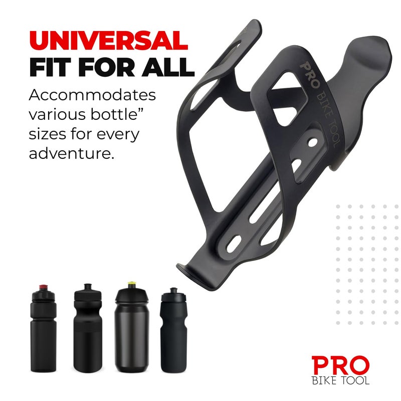 PRO BIKE TOOL Bike Water Bottle Holder - Lightweight and Strong Bicycle Cage with Secure Retention System , for Road Mountain Bikes (MTB) Universal - Image 5