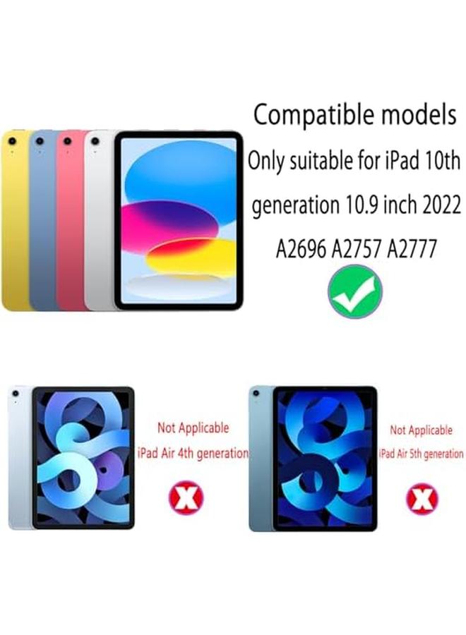 إيروريكس حافظة لوحة مفاتيح عربية سحرية مناسبة لجهاز ايباد الجيل العاشر مقاس 10.9 بوصة مع لوحة مفاتيح قابلة للفصل وإضاءة خلفية متعددة اللمس ولوحة مفاتيح شحن من النوع C مع غطاء مغناطيسي الجيل العاشر أبيض - Image 2