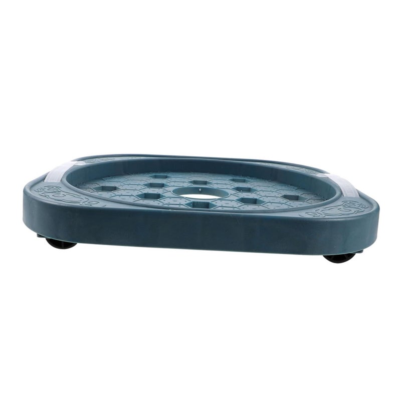 Portable Tank Holder With Tray Smooth Rolling Wheels Heavy Duty Base Black - Image 2