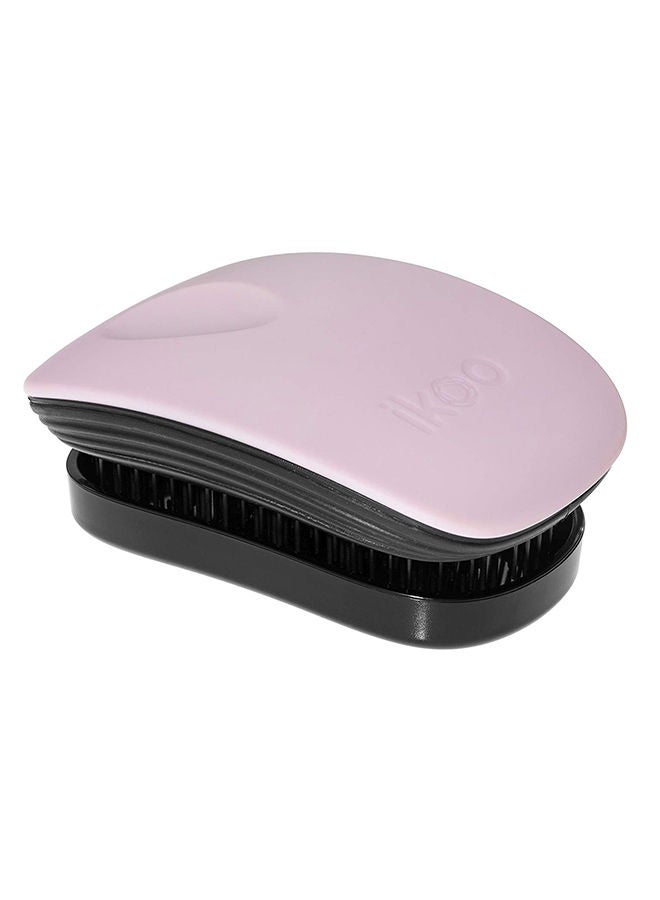 NIBEMINENT Detangling Pocket Hair Brush Black/Cotton Candy - Image 1