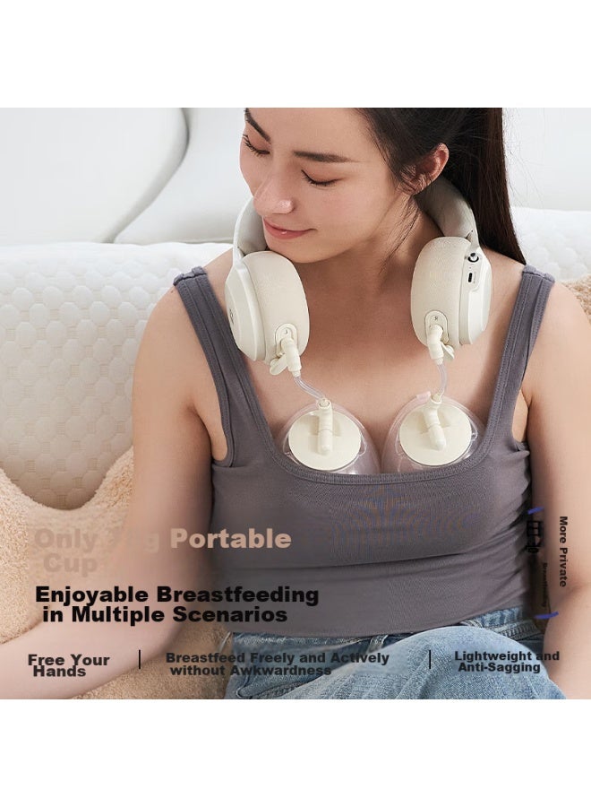 Snow Bear Snowbear Electric Breast Pump, Hands-free, Fully Automatic, With Heat Therapy, Portable, Neck Strap, Double-sided, High Suction Power, 3058 - Image 3