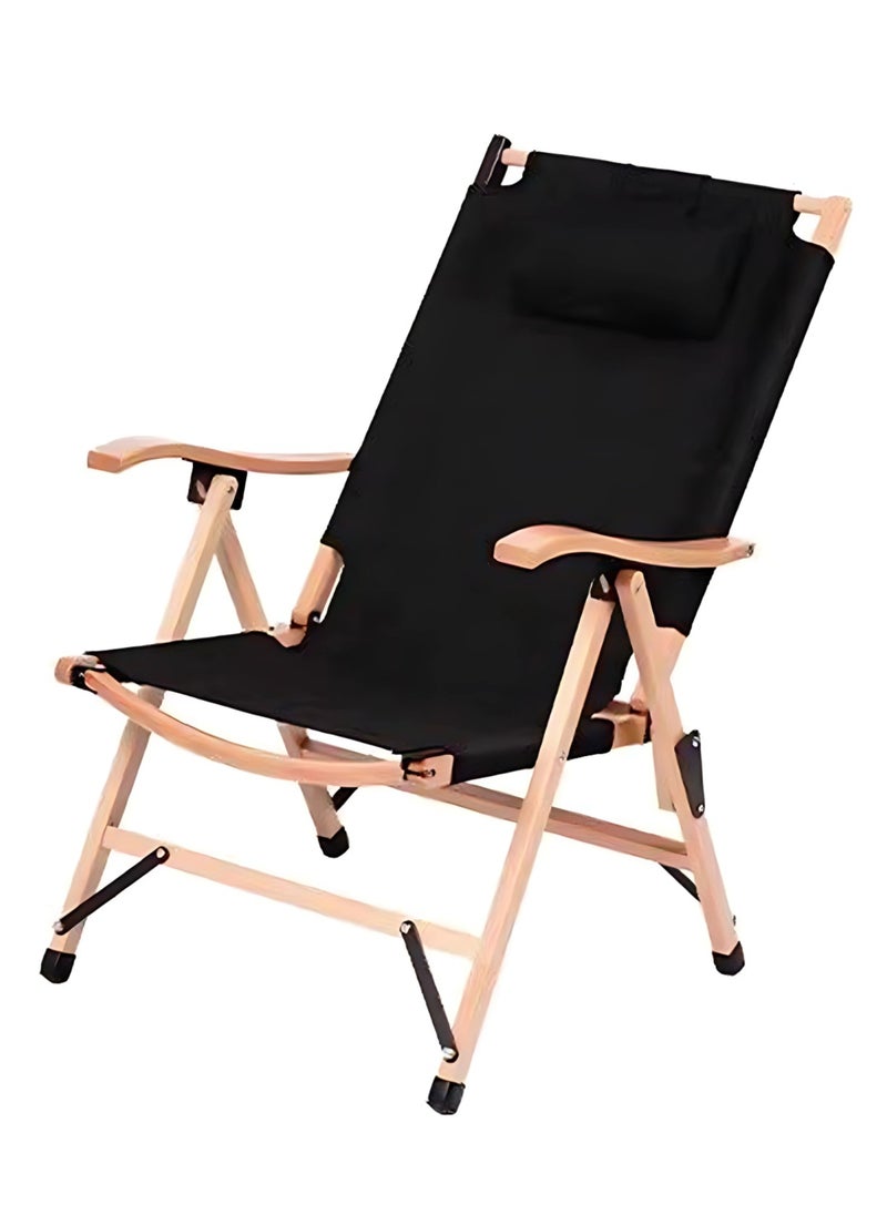 Manful Comfortable Foldable Camping Chair with Adjustable Headrest  - Image 1
