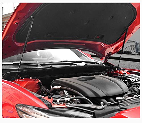 TSUBASA Lift Supports Struts for Mazda CX-30 2019-2023 Front Bonnet Hood Modify Carbon Fiber Gas Charged Shock Dampers Spring Bar (2 PCS) (Normal Black) - Image 3