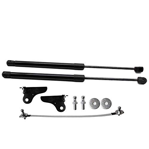 TSUBASA Lift Supports Struts for Mazda CX-30 2019-2023 Front Bonnet Hood Modify Carbon Fiber Gas Charged Shock Dampers Spring Bar (2 PCS) (Normal Black) - Image 2