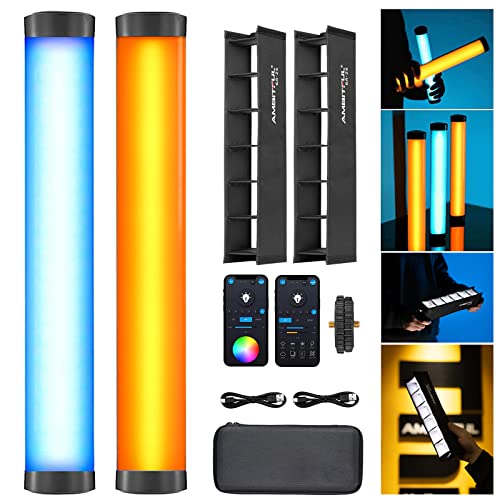 AMBITFUL A2 RGB LED Light Wand Full Color Magnetic Video Light StickHandheld Tube Light with 29 Effects 25008500K 2500mAh CRI 95 for Photography YouTube TikTok A2K2 Kit - Image 1