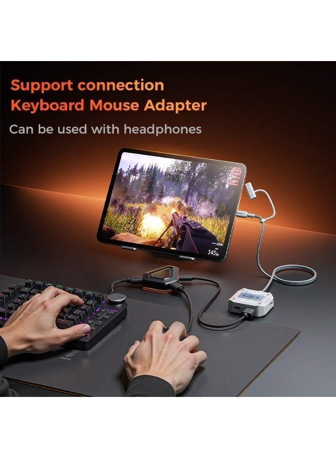بليكستون محطة إرساء PLEXTONE GS6 للألعاب مع مروحة تبريد مدمجة، محور USB-C 6 في 1، مخرج HDMI بدقة 4K 60Hz، شحن سريع 100W PD، منفذي USB عالي السرعة، دعم الصوت – متوافق مع iPad Pro وسامسونج وأجهزة الكمبيوتر المحمولة والكمبيوتر الشخصي - Image 5