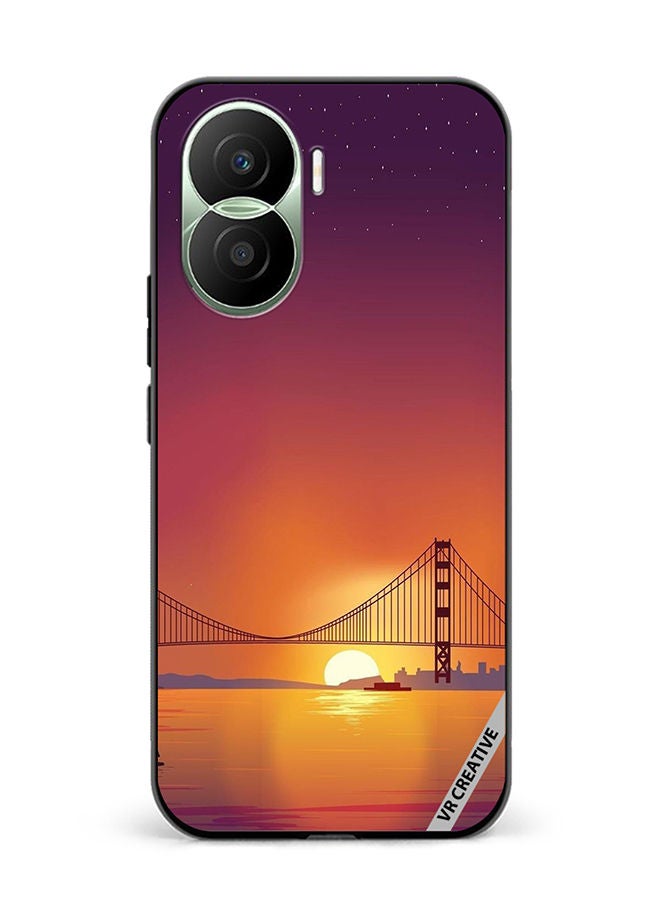 VR CREATIVE Protective Case Cover For Honor Play7T Pro Nature Design Multicolour - Image 1