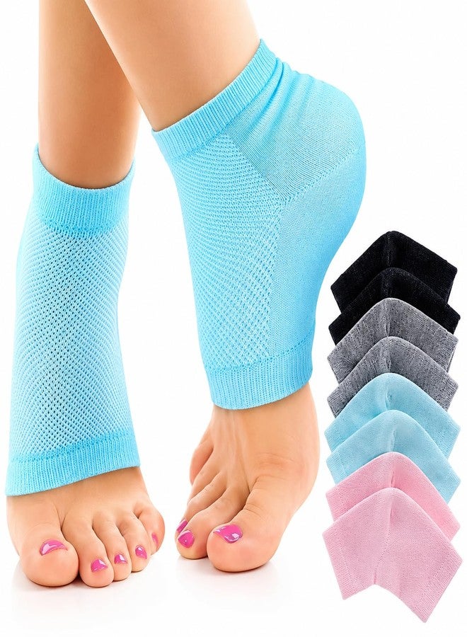 Meliora Silicone Gel Heel Socks for Dry Hard Cracked Heel Repair Pad, Swelling & Pain Relief, Cushion Support, Foot Care, Ankle Protection, Plantar Fasciitis for Men and Women (Multicolor, 1) - Image 1