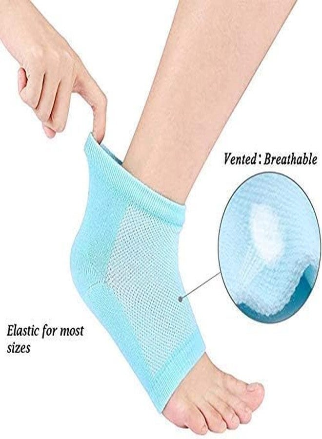 Meliora Silicone Gel Heel Socks for Dry Hard Cracked Heel Repair Pad, Swelling & Pain Relief, Cushion Support, Foot Care, Ankle Protection, Plantar Fasciitis for Men and Women (Multicolor, 1) - Image 5