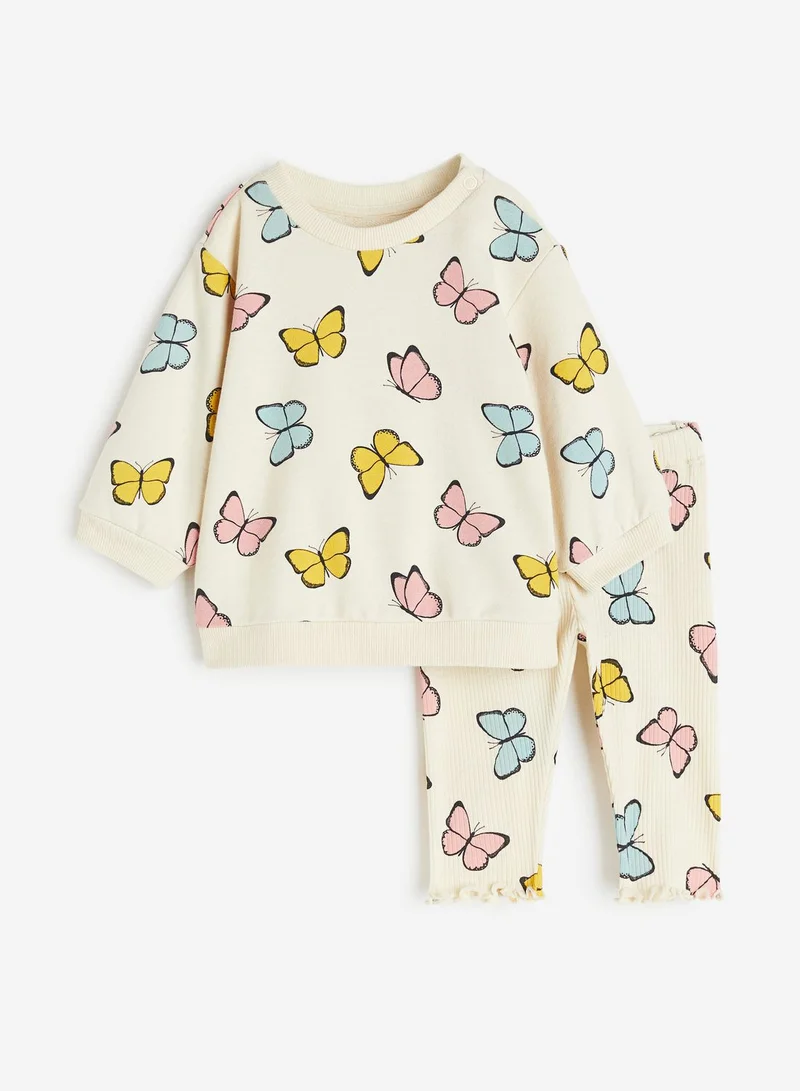 H&M Kids 2 Piece Sweatshirt And Leggings Set