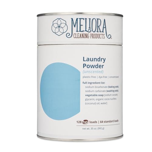 Meliora Cleaning Products Laundry Powder Detergent (128 HE Loads), Unscented - Image 1