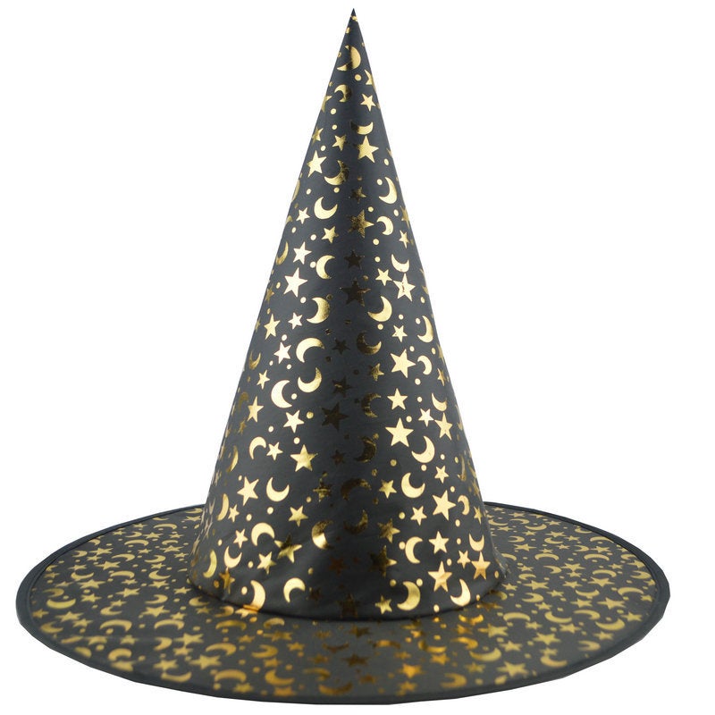 Witch Hat Halloween Masquerade Party Performance Hat Children'S Performance Headwear Witch Sorcerer Pointed Horn Hat - Image 3