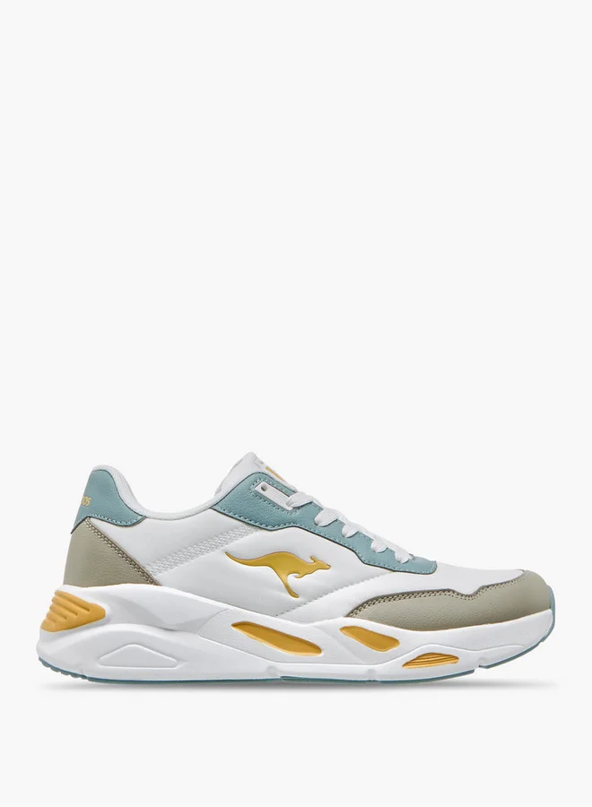 kangaROOS Women's Colourblock Sports Shoes with Lace-Up Closure