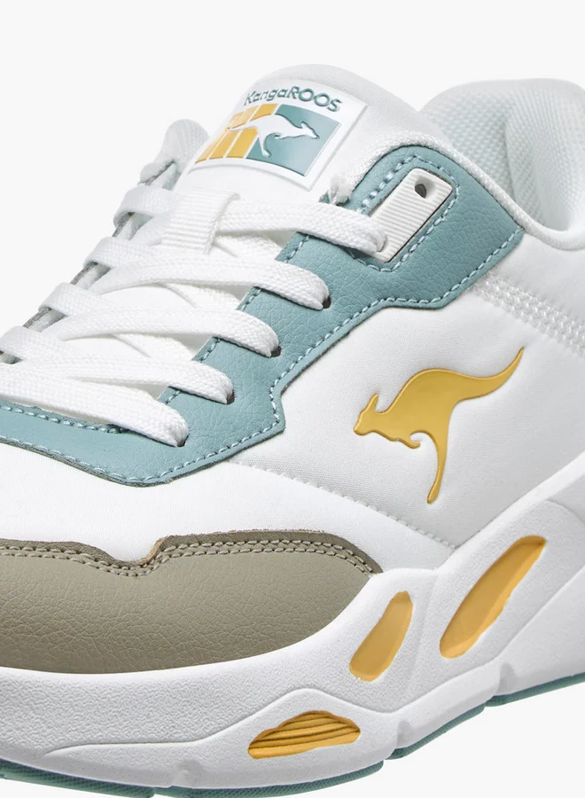 kangaROOS Women's Colourblock Sports Shoes with Lace-Up Closure