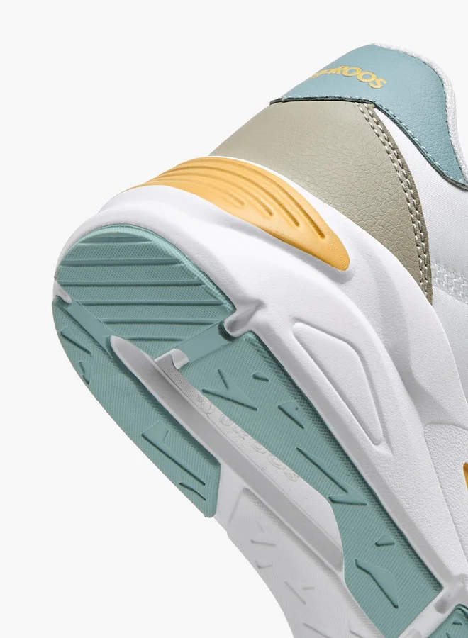 kangaROOS Women's Colourblock Sports Shoes with Lace-Up Closure