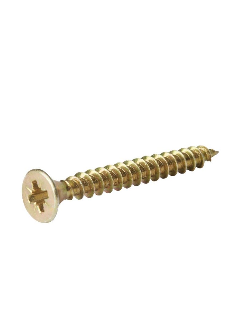 Zinc Plated Carbon Steel Wood Screw Pack 4.5 X 50 Mm 100 Piece