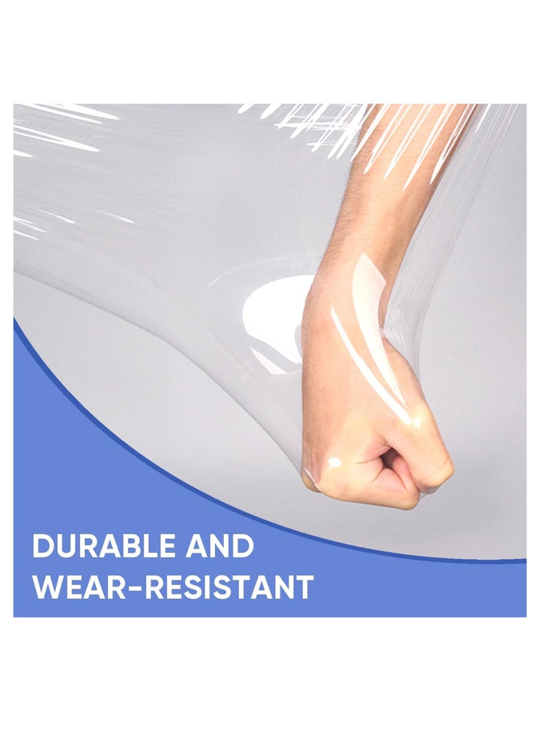 ECVV ECVV 6 Roll Clear Stretch Film Wrap - 500mm Heavy Duty Plastic Shrink Wrap for Pallet Wrap, Packing, Moving and Packaging - Cling Wrap, 1.20 kg, 400g core - Image 4