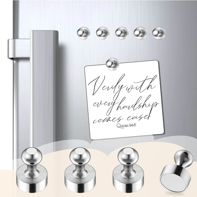MIN CI 25Pcs Strong Fridge Magnets, Refrigerator Magnets for Whiteboard, Magnetic Push Pins Small Whiteboard Magnets for Classroom, Magnetic Decorative Magnets, Locker Accessories and Dry Erase Magnets - Image 2