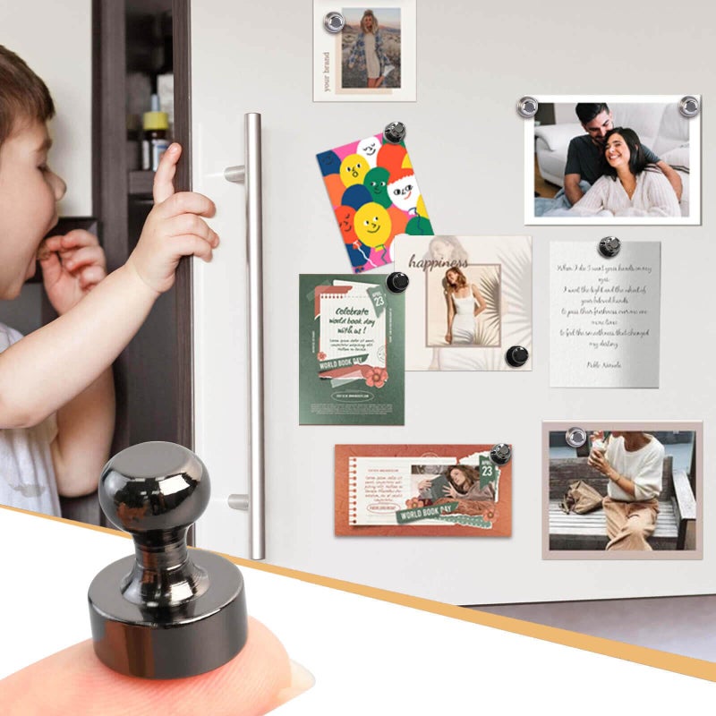 MIN CI 25Pcs Strong Fridge Magnets, Refrigerator Magnets for Whiteboard, Magnetic Push Pins Small Whiteboard Magnets for Classroom, Magnetic Decorative Magnets, Locker Accessories and Dry Erase Magnets - Image 5