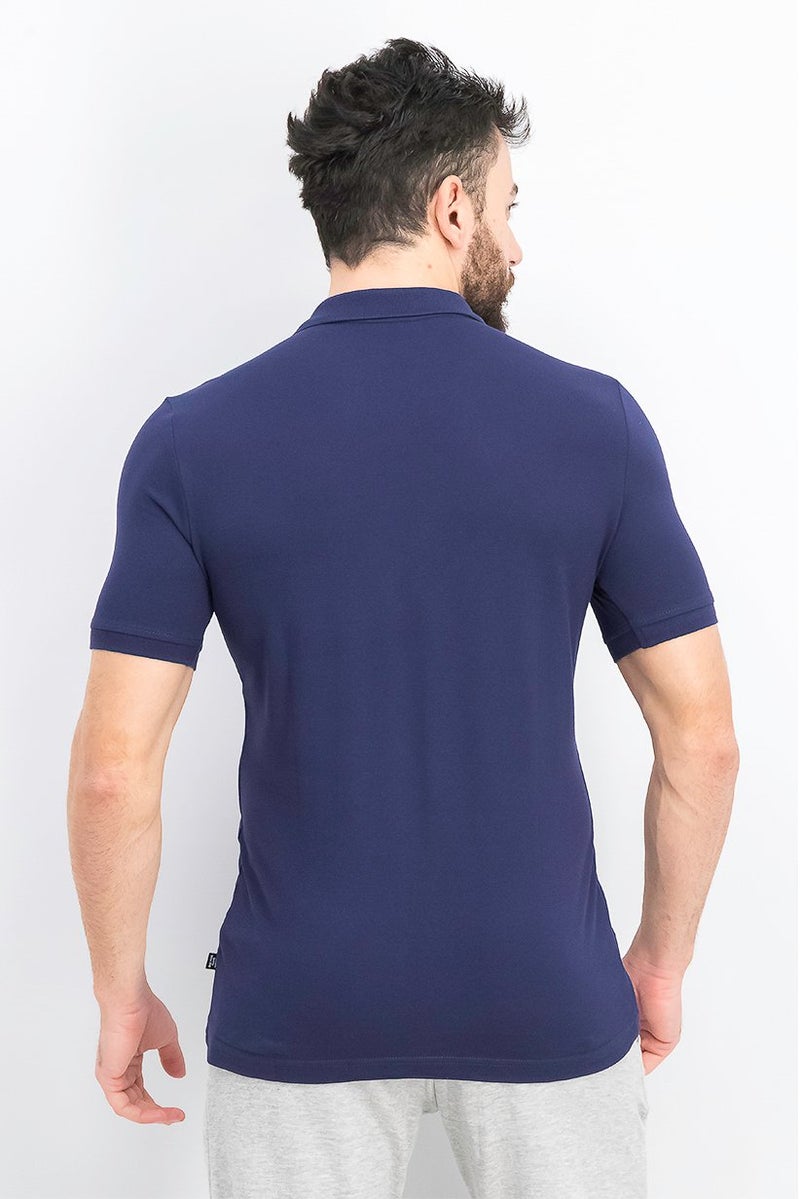 PUMA Men Sportwear Fit Short Sleeves Brand Logo Polo Shirt, Navy  - Image 2